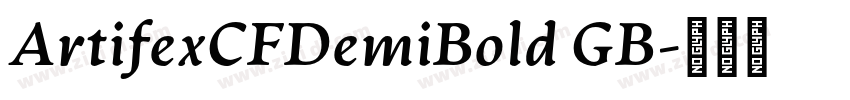 ArtifexCFDemiBold GB字体转换